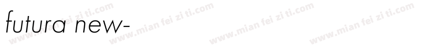 futura new字体转换
